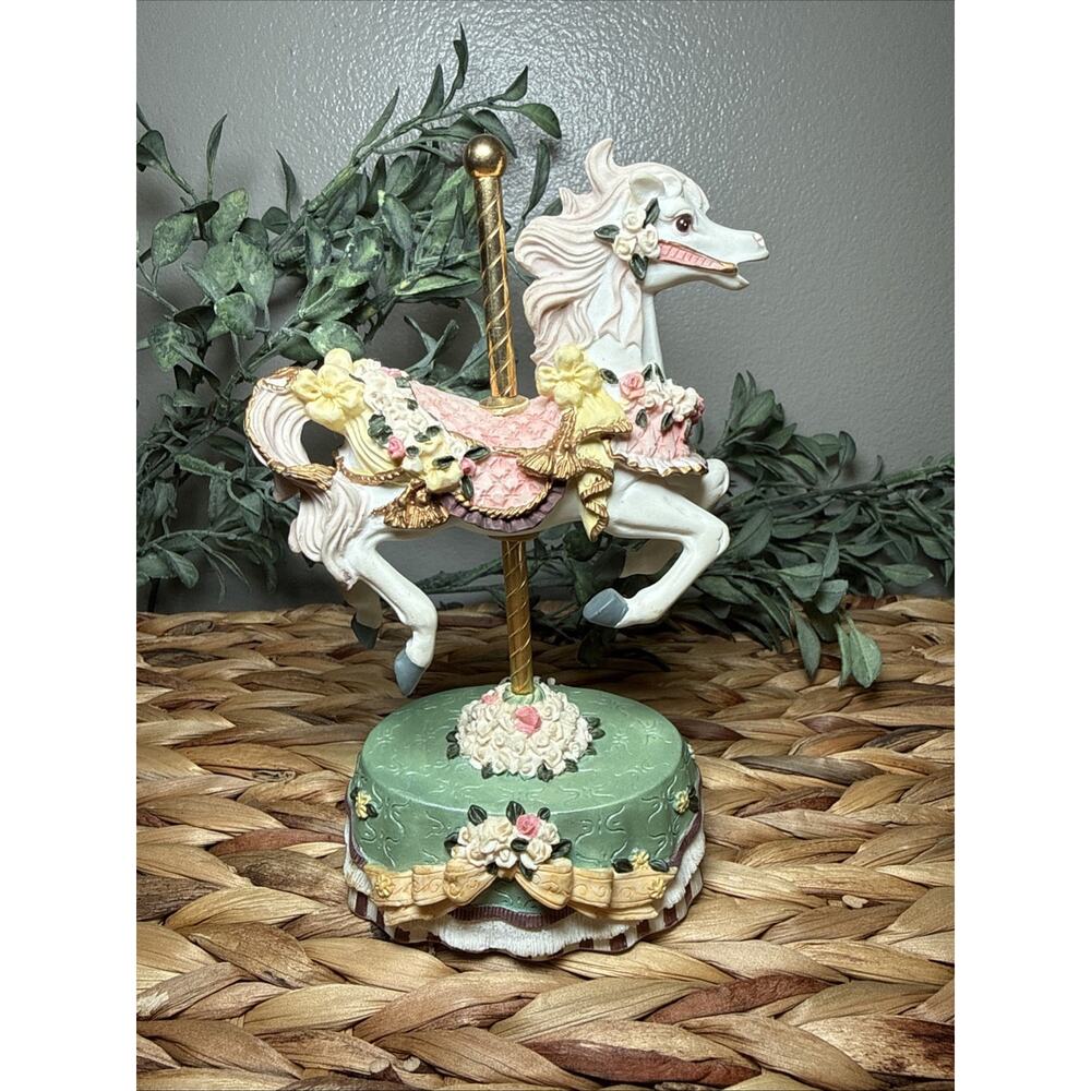 Heritage House Carousel Horse Figurine As Time Goes By Country Fair Decor Vtg